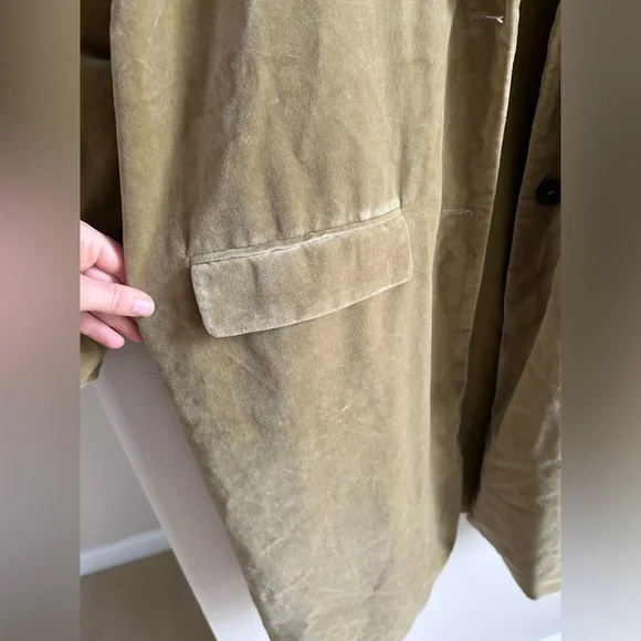 ZARA VELVET COAT ZW COLLECTION - Picture 10 of 16